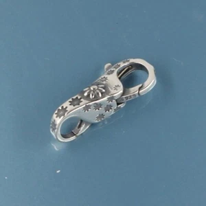 Sterling Silver Double Openings Daisy Lobster Claw Clasp Connector 21mm #44067 - Bild 1 von 5
