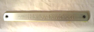 DE COLECCIÓN AMF HARLEY-DAVIDSON EMBLEMA TANQUE ALUMINIO 9 3/8" LARGO - Imagen 1 de 2