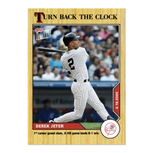 Derek Jeter #80 Yankees HOF Legend 2020 MLB TOPPS NOW - Retrocede el reloj - Imagen 1 de 2