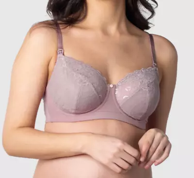 Hotmilk MOCHA Temptation Unpadded Unwired Full Cup NURSING MATERNITY Bra UK 34D - Image 1 of 4