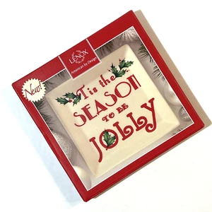 Lenox American By Design Navidad 6" Plato Cuadrado Plato Tidbit Tis the Season - Imagen 1 de 7