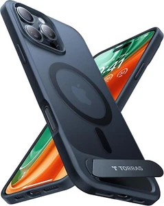 TORRAS Lstand für iPhone 16 Pro Hülle für MagSafe Titan-Ständer Leicht Robust St - Bild 1 von 9