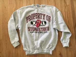 Vintage Rolling Stones Road Crew SweatShirt Erwachsene XL 97-98 Tour Bridges Babylon - Bild 1 von 3