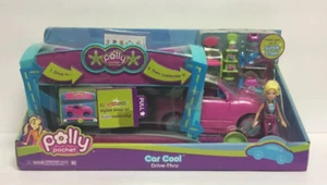 2006 Mattel Polly Pocket Quik-Clik Car Cool Drive-Thru Playset NEW Hard to Find - Picture 1 of 4