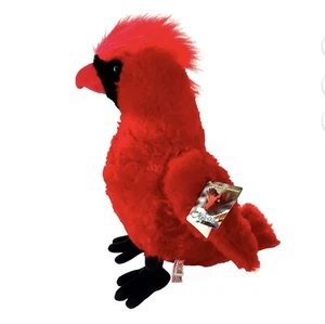 NWT Extra Large Red Cardinal Bird Plush Toy 18 inch tall Super Soft - Picture 1 of 3