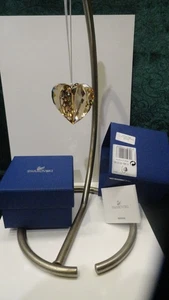 Swarovski 1140006 Christmas Ornament Golden Shadow Heart NIB W/ Cert  BRILLIANT - Picture 1 of 9