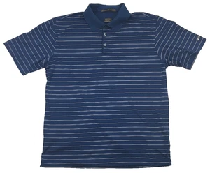 Camisa polo de golf a rayas Nike Tiger Woods Collection en azul talla L - Imagen 1 de 5