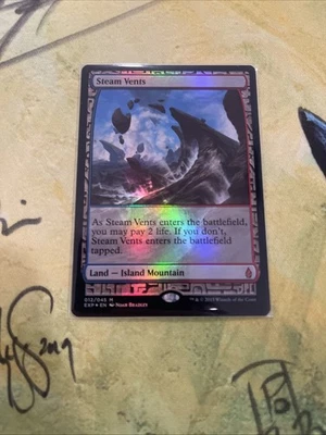 Steam Vents Zendikar Expeditions Foil NM Excellent Condition - Image 1 of 2
