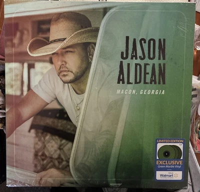 Jason Aldean Macon Georgia Limited Green Marble Triple Vinyl LP New Mint Sealed - Image 1 of 3
