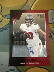 2022 Zenith Red Zone Rookie Auto #156 Logan Hall Tampa Bay Buccaneers - Picture 1 of 2