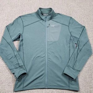 Chaqueta Arcteryx Delta Para Hombre Grande Verde Térmica Poloartec Rejilla Vellón Cremallera Completa - Imagen 1 de 9