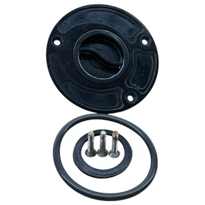 2005 2006 SUZUKI GSXR 1000 GAS CAP FUEL TANK BLACK RESERVOIR COVER - Picture 1 of 6