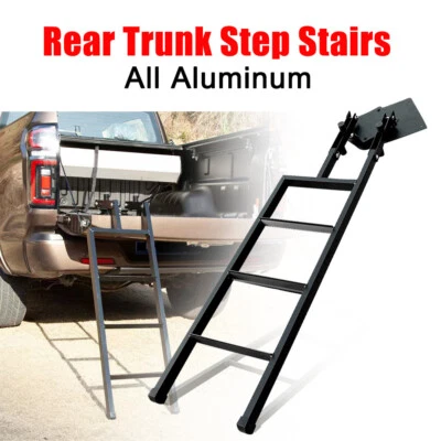 Aluminum Back Ladder fits for Ford F-150 1987-2025 Rear Trunk Step Stairs - Image 1 of 4