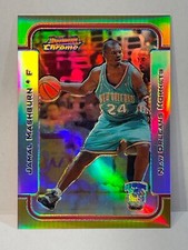 2003-04 BOWMAN CHROME #12 JAMAL MASHBURN #/50 GOLD REFRACTOR NEW ORLEANS HORNETS