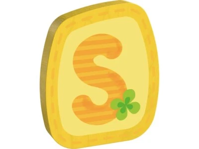 HABA lettera S 1 pezzo colori assortiti NUOVO legno per porta cameretta bambini - Immagine 1 di 3