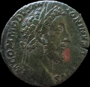 Lucio Elio Aurelio Commodo. AD 177-192. Æ Sesterzio. Rome Pax Reverse - Foto 1 di 2