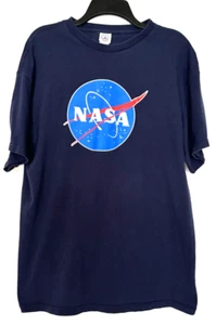 NASA Navy Blue Logo T-Shirt - Size XL - Picture 1 of 5