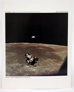 Vintage LUNAR MODULE & COMMAND MOD Official NASA Photo - Apollo 11 Moon Landing - Picture 1 of 3