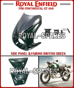 Royal Enfield "SIDE PANEL & FAIRING BRITISH GREEN" For Continental GT 650 - Picture 1 of 22