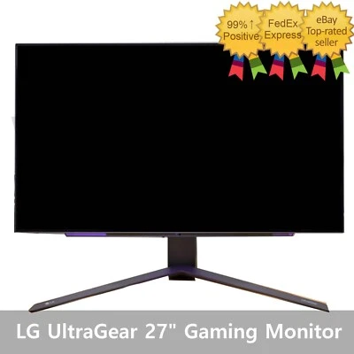 LG 27GR95QE UltraGear 27" Gaming Monitor QHD OLED 240Hz 0.03ms G-SYNC AMD - Image 1 of 4