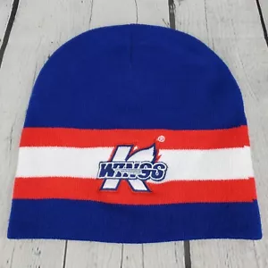 Kalamazoo Wings K-Wings Beanie Hat Cap, Red White Blue ECHL Hockey EUC - Picture 1 of 3
