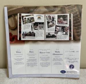 NIP 2004 Creative Memories 12x12 White Scrapbook Refill 15 Sheets 30 Pages - Picture 1 of 8