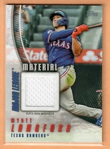 2025 Topps Series 1 Wyatt Langford Major League Material Rangers #MLM-WL SP - Picture 1 of 2