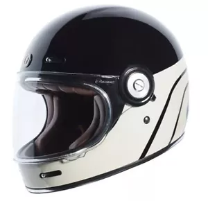Tan Gloss Black Motorcycle Bike Helmet Torc Newport T1 Dreamliner Full Face S - Bild 1 von 10