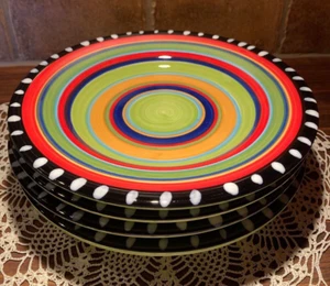 Gibson Elite Pueblo Springs 8" Salatteller SET -4 Mehrfarbig Southwest - Bild 1 von 9