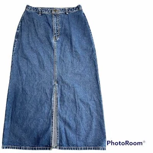 Eddie Bauer Damen langer Denim Jeansrock Größe 10 - Bild 1 von 3