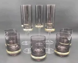 Set di 10 OCCHIALI KARE CILINDRO SMOKY E HIGHBALL FASCIA ORO. "BELLO" - Foto 1 di 20