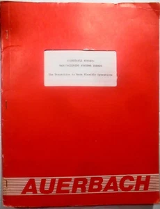 1985 Roundtable Report : Manufacturing Systems Trends - Auerbach Publishers - Bild 1 von 15