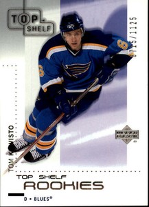 2002-03 UD Top Shelf #118 Tom Koivisto Rookie Hockey Card /1125