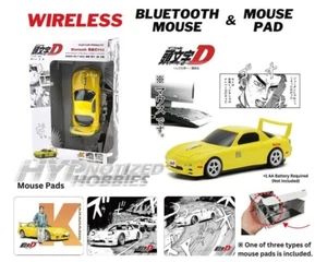 INITIAL D WIRELESS MOUSE MAZDA RX-7 FD3S YELLOW 431046 - Picture 1 of 1