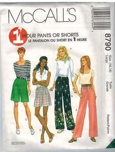 8790 short vintage McCalls motif McCalls manques pantalon COUTURE OOP COUTURE - Photo 1 sur 2