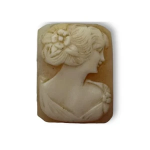 Camafeo vintage tallado suelto mujer cara derecha 20 x 15 mm - Imagen 1 de 3