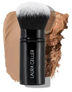 LAURAGELLER NEW YORK Aerografo RetrattileKabuki Spazzola per AllFaceMakeup SCATOLA APERTA - Foto 1 di 9
