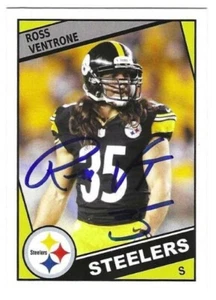 Handsignierte ROSS VENTRONE Custom Steelers Karte mit Showticket - Bild 1 von 1