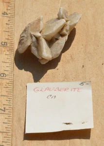 Cristales de glauberita, CA, monoclínicos, suaves (2-2,25), (Steve Garza) - Imagen 1 de 5