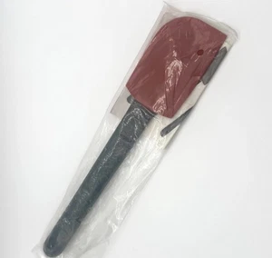 Tupperware Saucy Silicone Scraper Spatula 4267A 4267 Rust Black Plastic Handle - Picture 1 of 4