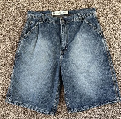 Arizona Carpenter Shorts Size 34 Blue Medium Wash Denim Shorts - Image 1 of 4