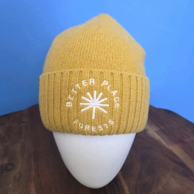 Patagonia Brodeo Beanie Retro Style Hawk Gold Embroidered Sun Design Fitted OS - Изображение 1 из 4