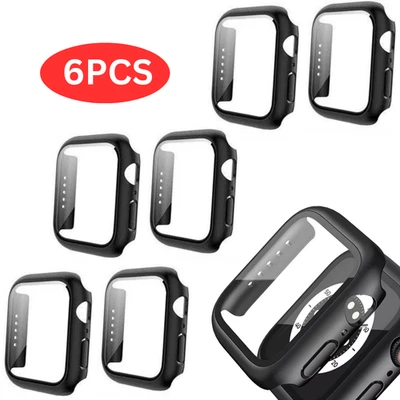 6x Case for Apple Watch Series Ultra/SE/10/9/8/7/6/5/4/3, with Screen Protector - Image 1 of 4