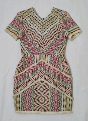 Vestido para mujer Adelyn Rae Anthropologie tejido Jaylene forrado multicolor talla mediana Foto 1 de 4