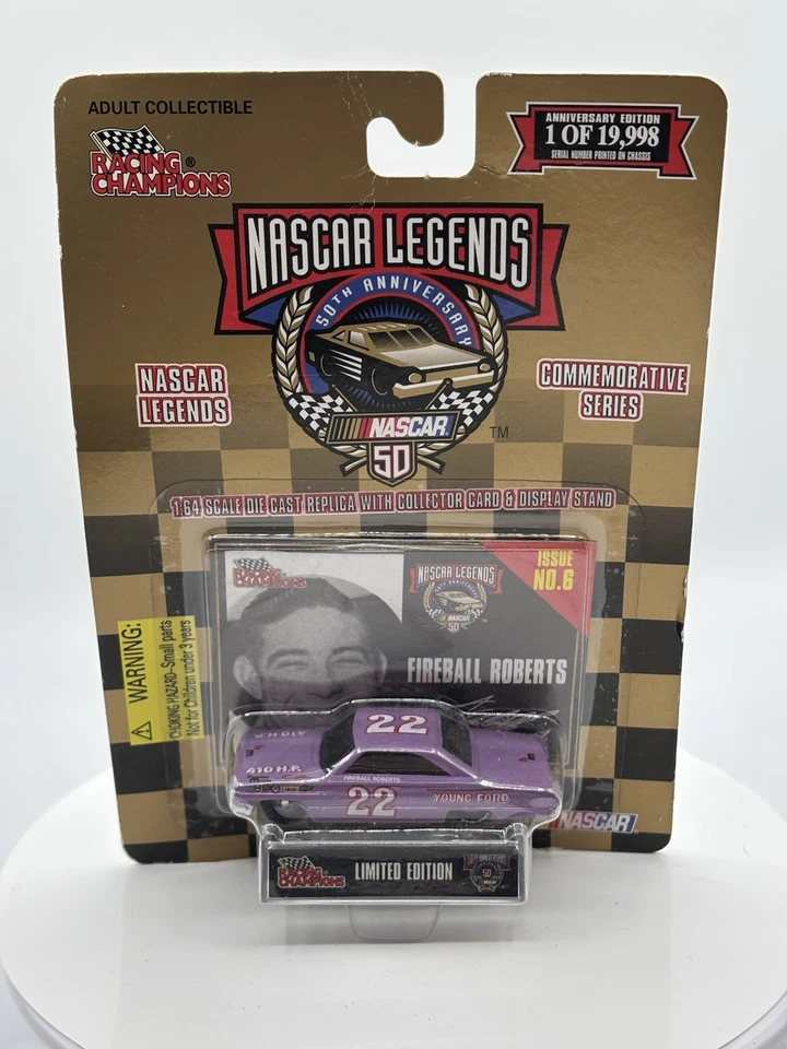 CAMPEONES DE CARRERAS NASCAR LEGENDS #22 FIREBALL ROBERTS EDICIÓN #6 Foto 1 de 2