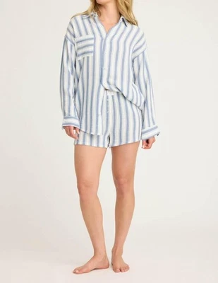 Top de gasa a rayas Pj Salvage Back From The Beach talla S Foto 1 de 4