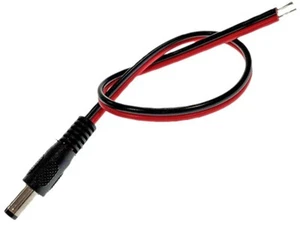 TIGER POWER SUPPLIES - Kabel DC Merah Hitam 2.1mm ke Hujung Terbuka - Picture 1 of 1