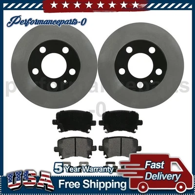 Juego de pastillas de freno de disco trasero rotor de freno de disco para Volkswagen Jetta 2005-2005 Foto 1 de 4