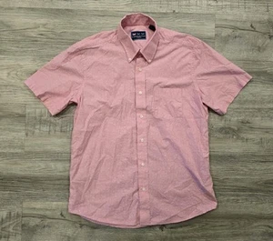 Camisa Charleston Threads Para Hombre Grande Rosa Manga Corta Primavera Verano Con Botones - Imagen 1 de 16