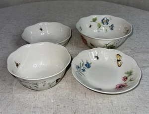 Lenox Butterfly Meadow 4 Different Sizes Replacement Bowls Set LOT - Picture 1 of 9